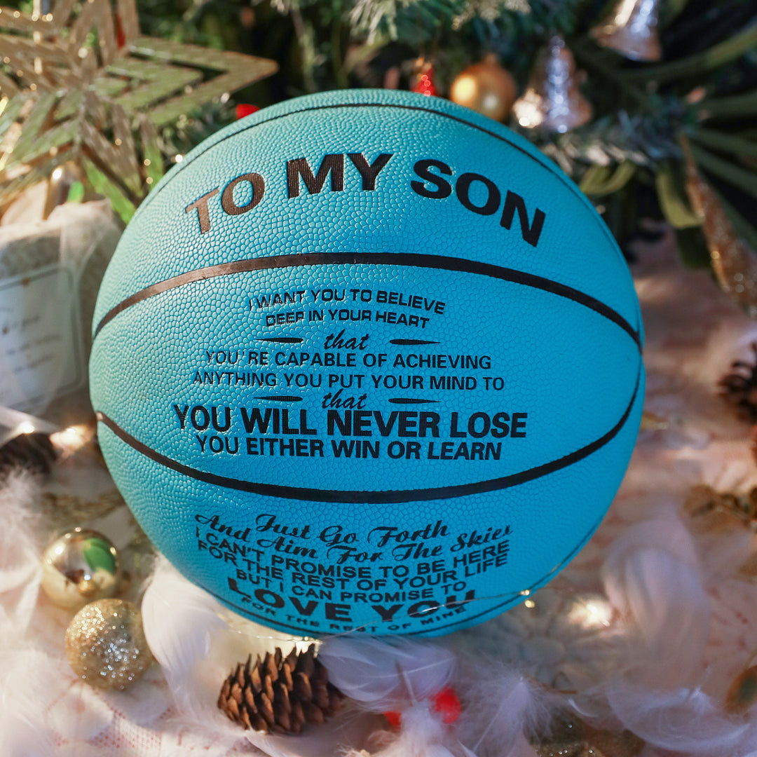 To My Son - You Will Never Lose - Basketball Light Blue