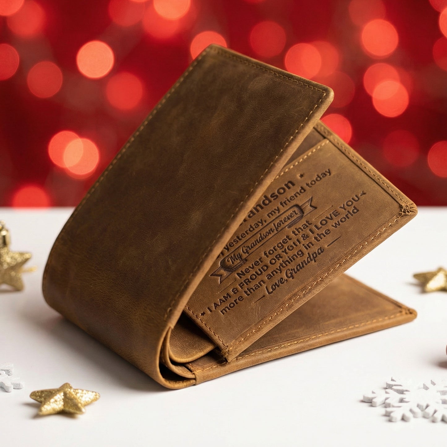 Grand-père à petit-fils - Je t'aime plus que tout dans le monde - Bifold Wallet