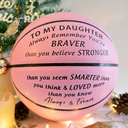 To My Daughter - Loved More Than You Know - Basketball Pink