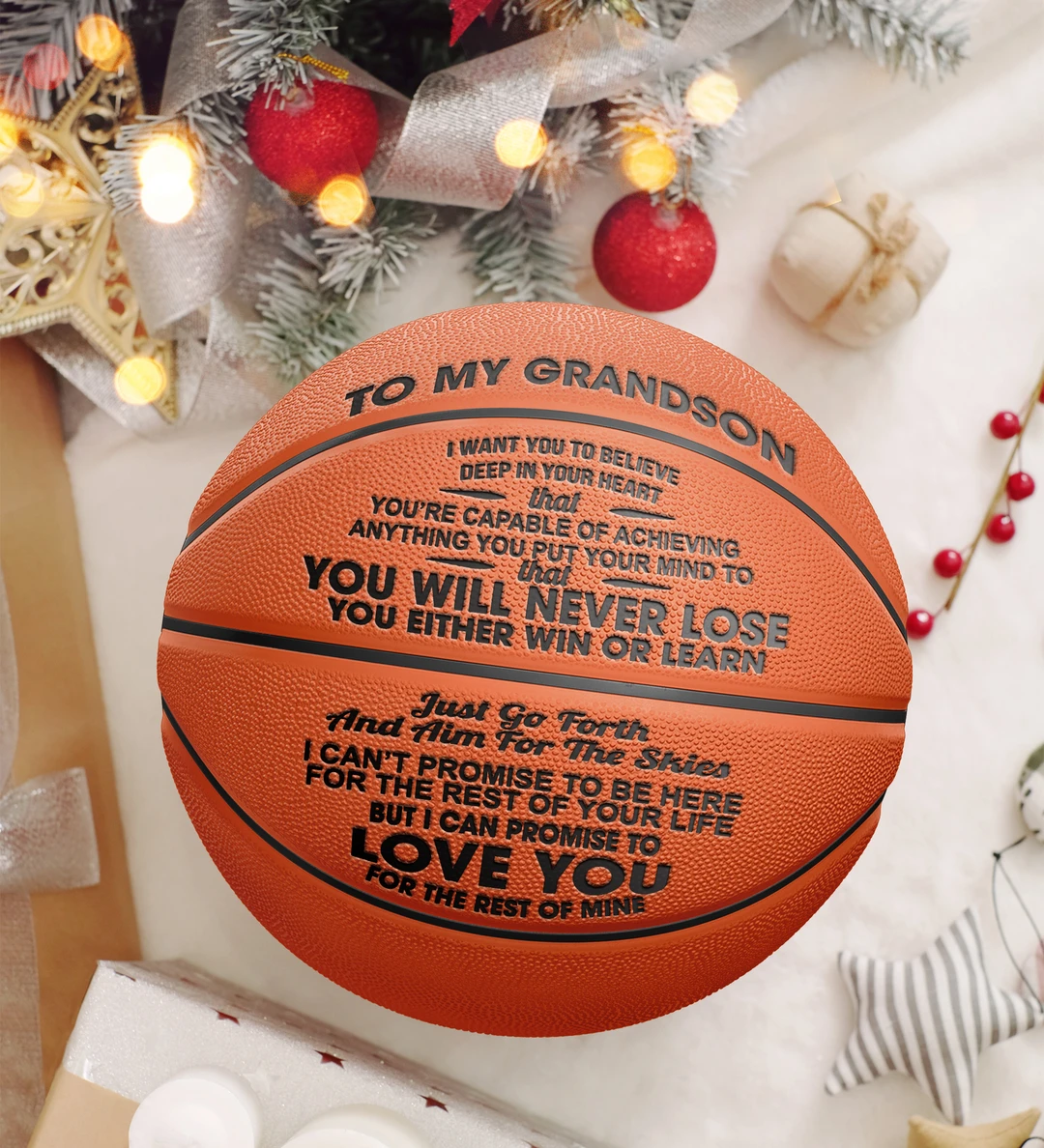 To My GrandSon - You Will Never Lose - Basketball