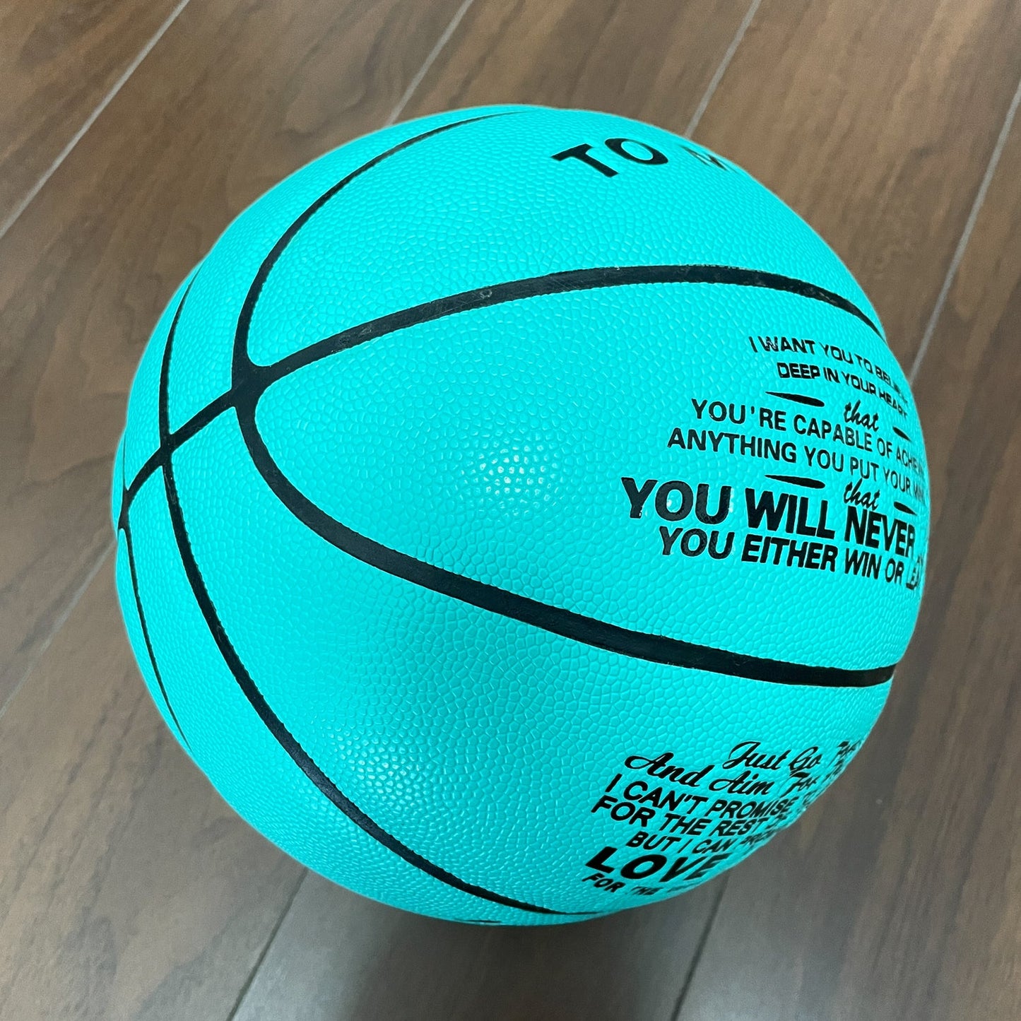 Papa à fils - Tu ne perdras jamais - Basketball Light Blue