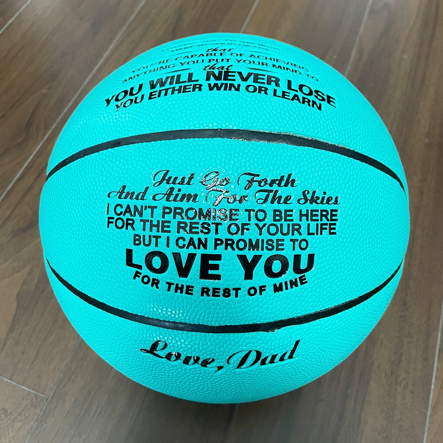 Papa à fils - Tu ne perdras jamais - Basketball Light Blue