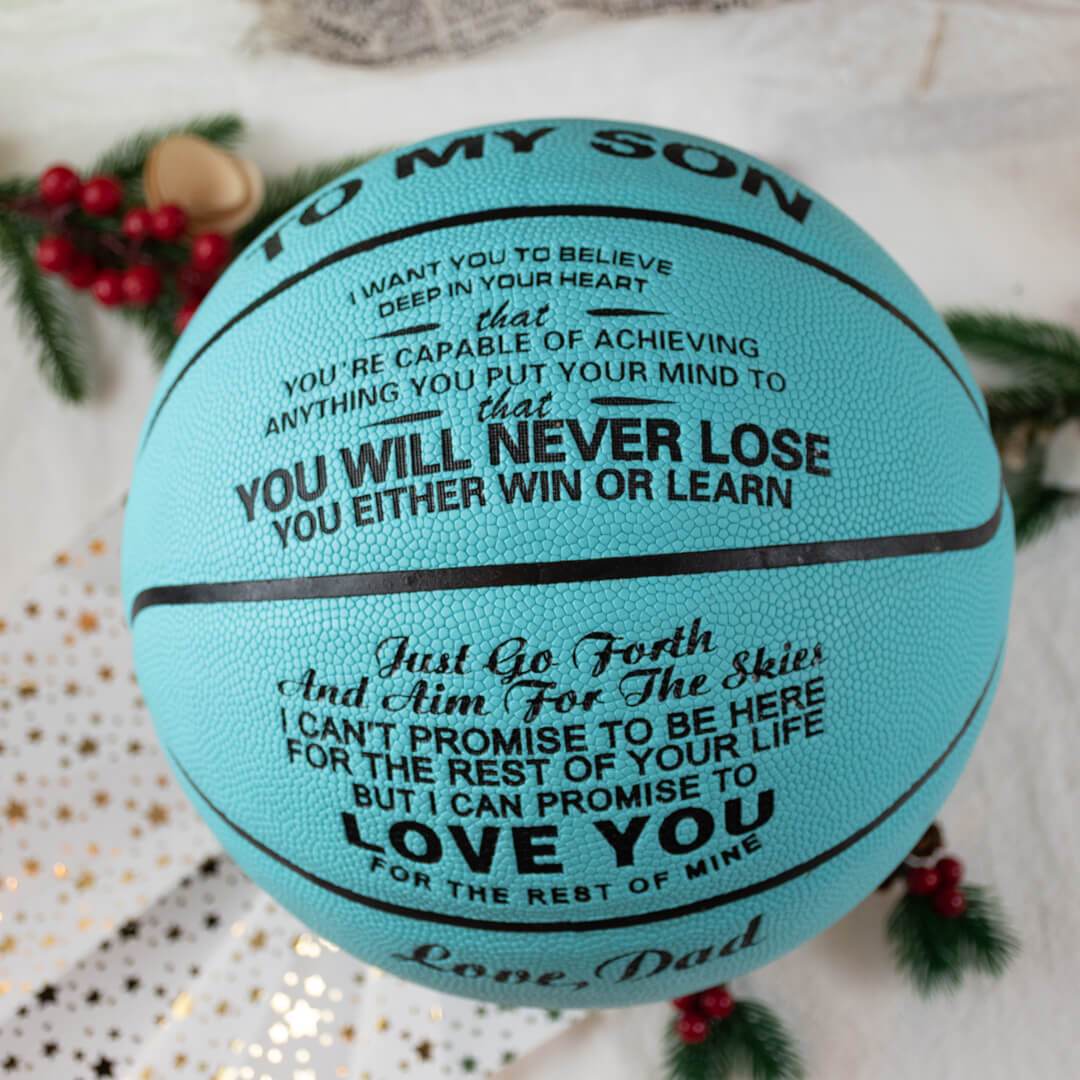 Papa à fils - Tu ne perdras jamais - Basketball Light Blue