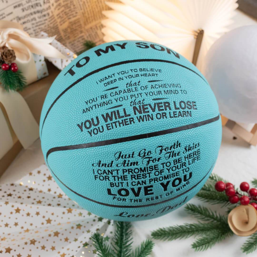 Papa à fils - Tu ne perdras jamais - Basketball Light Blue