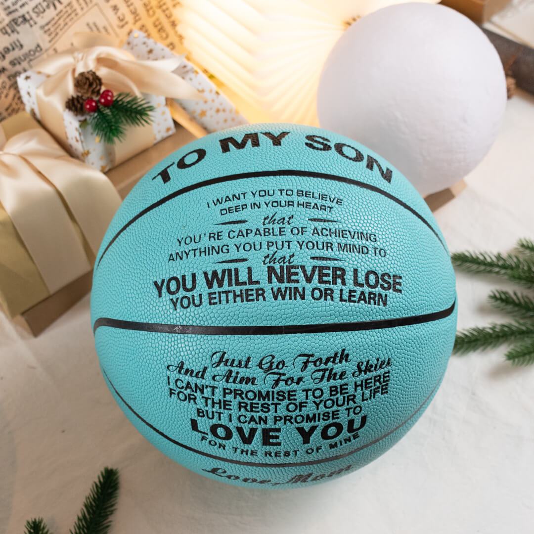 Mom to Son - You Will Never Lose - Basketball Blue